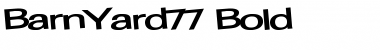 BarnYard77 Bold Font