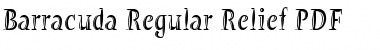 Barracuda Regular Relief Regular Font