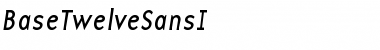 Download BaseTwelveSansI Font