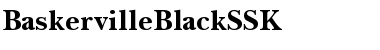 BaskervilleBlackSSK Regular Font