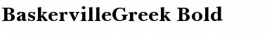 BaskervilleGreek Bold Font