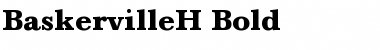 BaskervilleH Bold Font