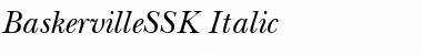 BaskervilleSSK Italic Font