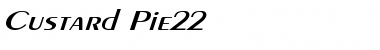 Download Custard Pie22 Font