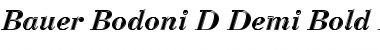 Bauer Bodoni D In1 Regular Font