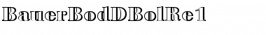 BauerBodDBolRe1 Regular Font