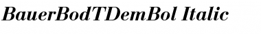 BauerBodTDemBol Italic Font