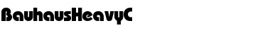 BauhausHeavyC Regular Font