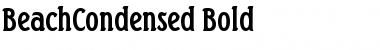 BeachCondensed Bold Font