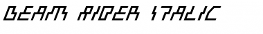 Beam Rider Italic Italic Font