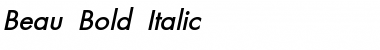 Beau Bold Italic Font