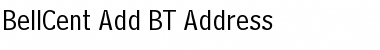 BellCent Add BT Address Font