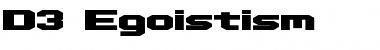 D3 Egoistism Regular Font