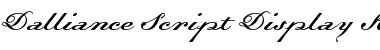 Dalliance Script Display Italic Regular Font