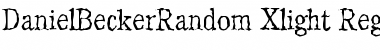 Download DanielBeckerRandom-Xlight Font