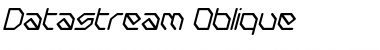 Datastream Oblique Font