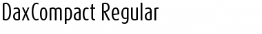 DaxCompact-Regular Regular Font