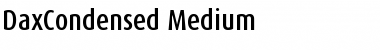 DaxCondensed-Medium Regular Font