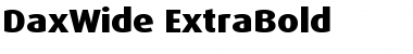 DaxWide Regular Font