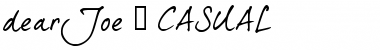 Download dearJoe 5 CASUAL trial Font