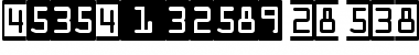 DecoNumbers LH OCRA Regular Font