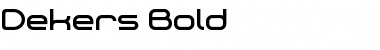 Dekers_Bold Dekers_Bold Font