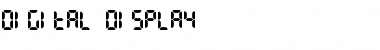 Digital Display Regular Font