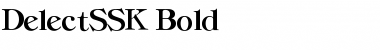 DelectSSK Bold Font