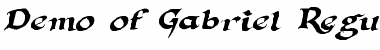 Download Gabriel reg. Italic Demo Font