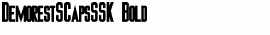 DemorestSCapsSSK Bold Font