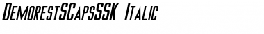 DemorestSCapsSSK Italic Font