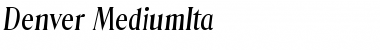 Download Denver-MediumIta Font