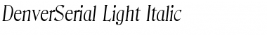 Download DenverSerial-Light Font