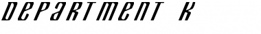 Department K Regular Font