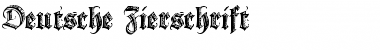 Deutsche Zierschrift Regular Font