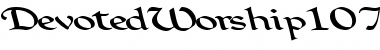 DevotedWorship107 Regular Font