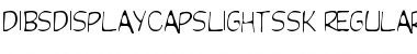 DibsDisplayCapsLightSSK Regular Font