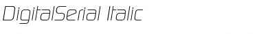 DigitalSerial Italic Font