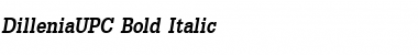 Download DilleniaUPC Font