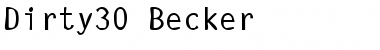 Download Dirty30 Becker Font