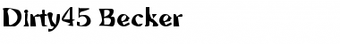 Download Dirty45 Becker Font