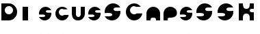 DiscusSCapsSSK Regular Font