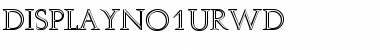 DisplayNo1URWD Regular Font