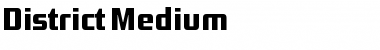 District-Medium Regular Font