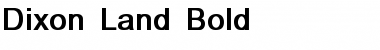 Dixon Land Bold Normal Font