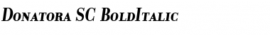 Donatora SC BoldItalic Font