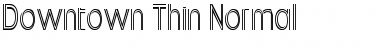 Downtown Thin Normal Font