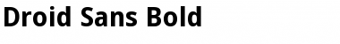 Droid Sans Bold Font