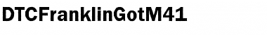 DTCFranklinGotM41 Regular Font