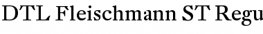 DTL Fleischmann Regular Font